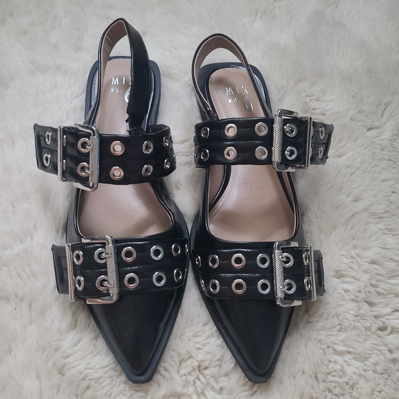Mix No. 6 Sybel Slingback Flats with Buckle Detail - Picture 6 of 8